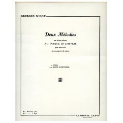 Georges Migot: 2 M&eacute;lodies de Ladev&egrave;ze No.2: Roses d'Automne(sop/ten) (Voice & Piano)