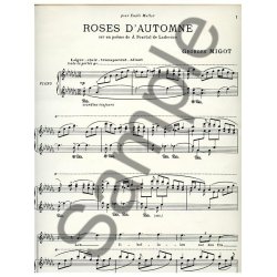 Georges Migot: 2 M&eacute;lodies de Ladev&egrave;ze No.2: Roses d'Automne(sop/ten) (Voice & Piano)