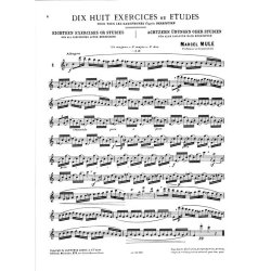 Marcel Mule: Dix Huit Exercices Et Etudes D'Apr&egrave;s Berbiguier