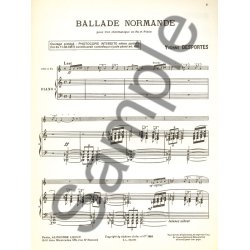 Yvonne Desportes: Ballade Normande (Horn & Piano)
