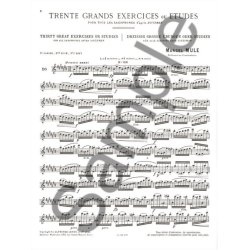 Marcel Mule: 30 Grands Exercices ou Etudes d'apr&egrave;s Soussmann Vol.2 (Saxophone solo)