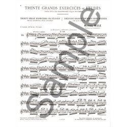 Marcel Mule: 30 Grands Exercices ou Etudes d'apr&egrave;s Soussmann Vol.2 (Saxophone solo)