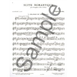 Robert Planel: Suite romantique No.6: Chanson du Muletier (Saxophone-Alto & Piano)