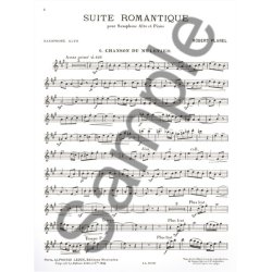 Robert Planel: Suite romantique No.6: Chanson du Muletier (Saxophone-Alto & Piano)