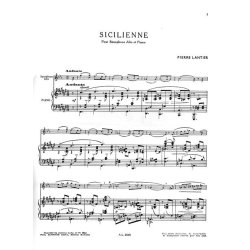 Pierre Lantier: Sicilienne (Alto Saxophone)