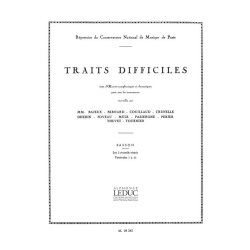 Various Composers: Traits difficiles (Bassoon solo)