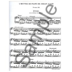 Jehan Ariste Alain: L'Oeuvre de Piano Vol.3 (Piano solo)