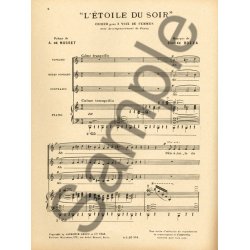 Eug&egrave;ne Bozza: L'&Eacute;toile Du Soir For 3 Female Voices And Piano