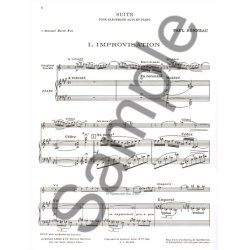 Paul Bonneau: Suite For Alto Saxophone And Piano