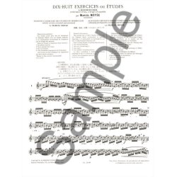 Marcel Mo&yuml;se: 18 Exercices ou Etudes de Berbiguier (Flute solo)