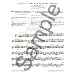 Marcel Mo&yuml;se: Grandes Etudes caract&eacute;ristiques de Berbiguier (Flute solo)
