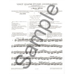 Marcel Mo&yuml;se: 24 Etudes journali&egrave;res de Soussmann Op.53 (Flute solo)