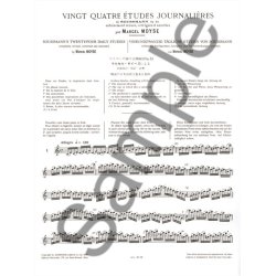 Marcel Mo&yuml;se: 24 Etudes journali&egrave;res de Soussmann Op.53 (Flute solo)