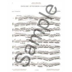 Eugene Bozza: 12 Etudes-Caprices