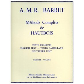 A.M.R. Barret: Méthode complète Vol.1 (Oboe solo)