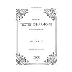 Duclos 24 Textes D'harmonie Faciles Et Progressifs Basses Bl767 Bk