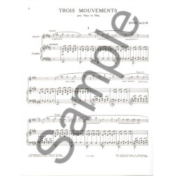 Jehan Ariste Alain: 3 Mouvements (Flute & Piano)
