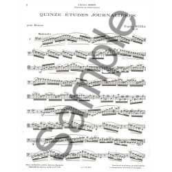 Eug&egrave;ne Bozza: 15 Etudes journali&egrave;res Op.64 (Bassoon solo)
