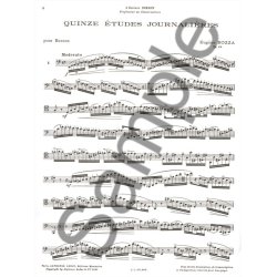 Eug&egrave;ne Bozza: 15 Etudes journali&egrave;res Op.64 (Bassoon solo)