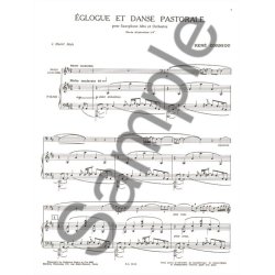 Ren&eacute; Corniot: Eglogue et Danse pastorale (Saxophone-Alto & Piano)