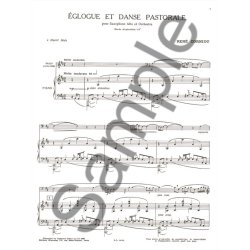 Ren&eacute; Corniot: Eglogue et Danse pastorale (Saxophone-Alto & Piano)