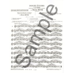 Marcel Mo&yuml;se: 12 Etudes de Boehm (Flute solo)