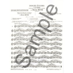 Marcel Mo&yuml;se: 12 Etudes de Boehm (Flute solo)