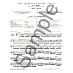 Marcel Mo&yuml;se: 24 Caprices-Etudes de Boehm Op.26 (Flute solo)