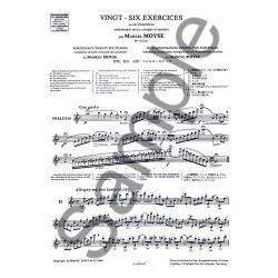 Marcel Mo&yuml;se: 26 Exercices de F&uuml;rstenau Op.107, Vol.2 (Flute solo)