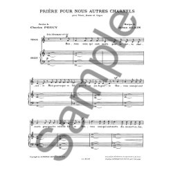 Jehan Ariste Alain: Pri&egrave;re pour nous autres Charnels (Choral-Male accompanied)