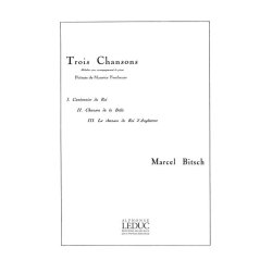 Marcel Bitsch: 3 Chansons sur des Po&egrave;mes de M.Fombeure (bass) (Voice & Piano)