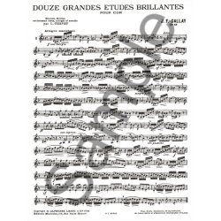 Gallay Thevet 12 Grandes Etudes Brillantes Op 43 Horn Book