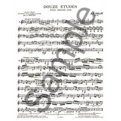 Jacques Fran&ccedil;ois Gallay: 12 Etudes pour 2&egrave;me Cor Op.57 (Horn solo)