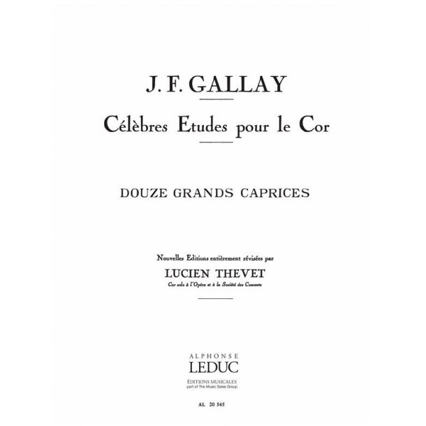 Gallay Thevet 12 Grands Caprices Op 32 Horn Book