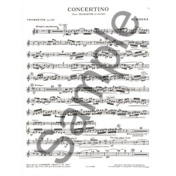 Eug&egrave;ne Bozza: Concertino (Trumpet & Piano)