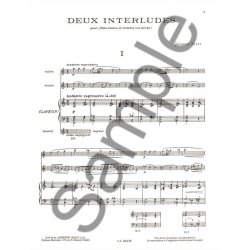 Jacques Ibert: 2 Interludes (Trio - Mixed)