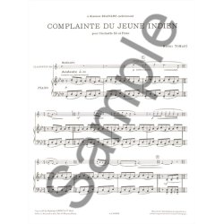 Henri Tomasi: Complainte du jeune Indien (Clarinet & Piano)