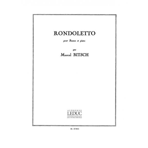Marcel Bitsch: Rondoletto (Bassoon & Piano)