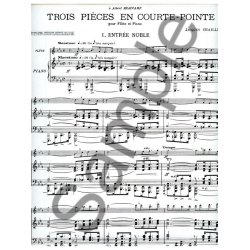 Jacques Chailley: 3 Pi&egrave;ces en Courte-Pointe (Flute & Piano)