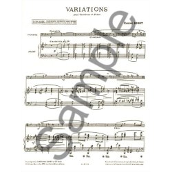 Eug&egrave;ne Bigot: Variations (Trombone & Piano)