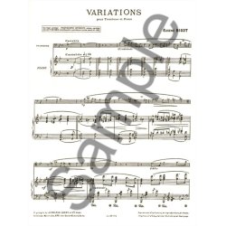 Eug&egrave;ne Bigot: Variations (Trombone & Piano)