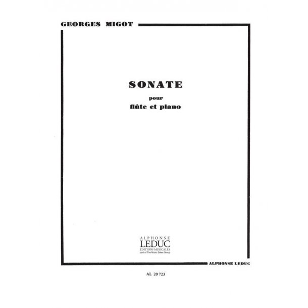 Georges Migot: Sonate en 5 Parties (Flute & Piano)