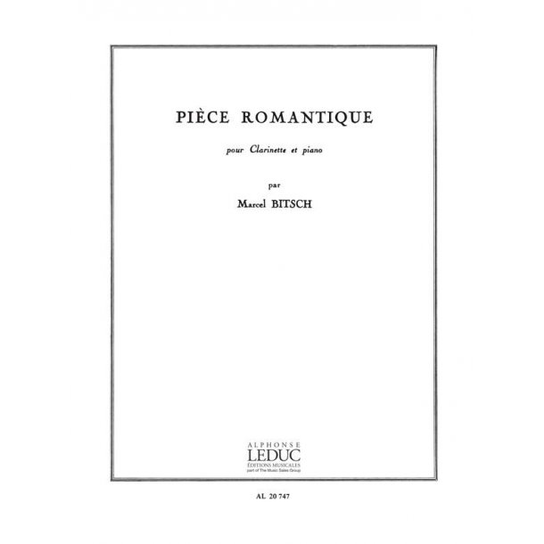 Marcel Bitsch: Pi&egrave;ce romantique (Clarinet & Piano)