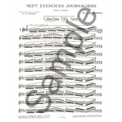 Matthieu Andr&eacute; Reichert: Sept Exercices Journaliers Pour Flute