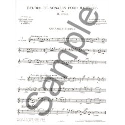 Henri Brod: Etudes et Sonates Vol.1 (Oboe solo)