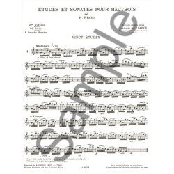 Henri Brod: Etudes et Sonates Vol.2 (Oboe solo)