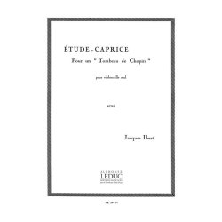 Ibert Etude Caprice Pour Un Tombeau De Chopin Cello Solo Book