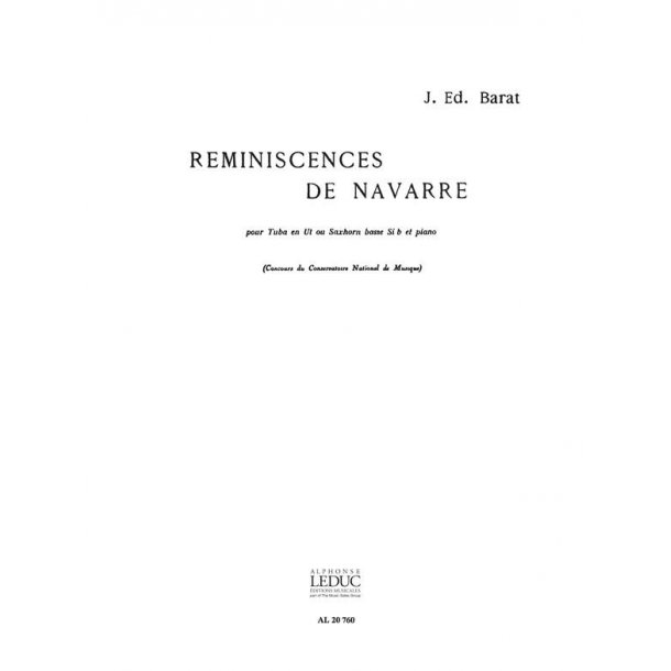 Jacques Ed. Barat: R&eacute;miniscences de Navarre (Tuba & Piano)