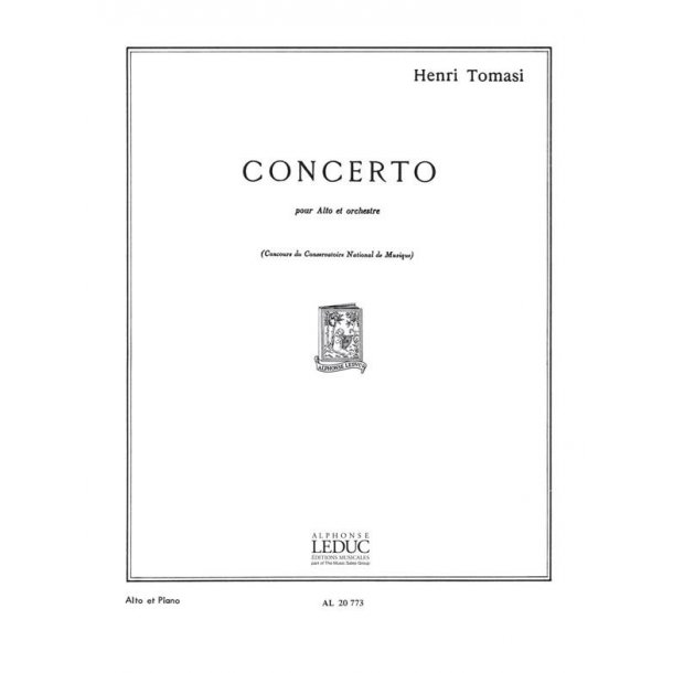 Henri Tomasi: Concerto (Viola & Piano)