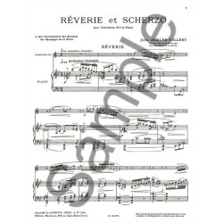 Jules Semler-Collery: R&ecirc;verie et Scherzo (Clarinet & Piano)